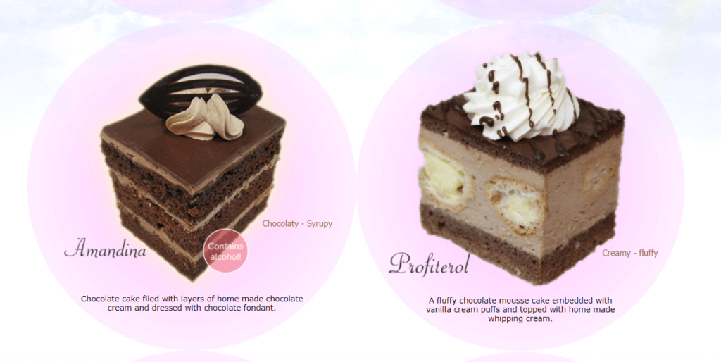 Different cakes, chocolate, sweets 