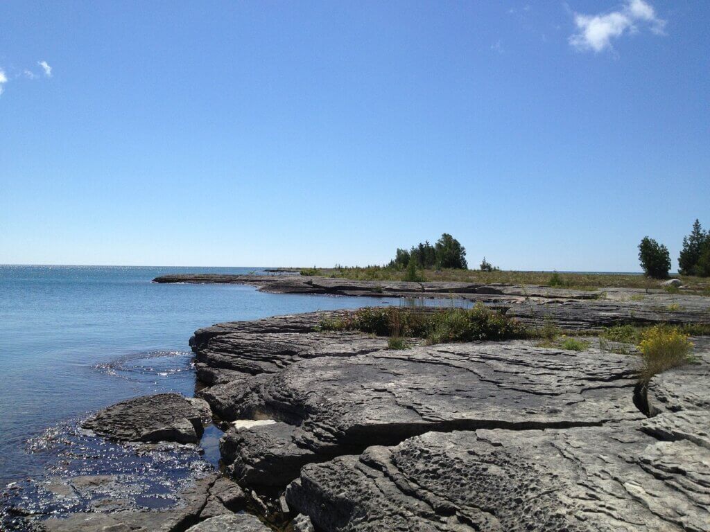 The Alvar ecosystem in Misery Bay Provincial Park, nature