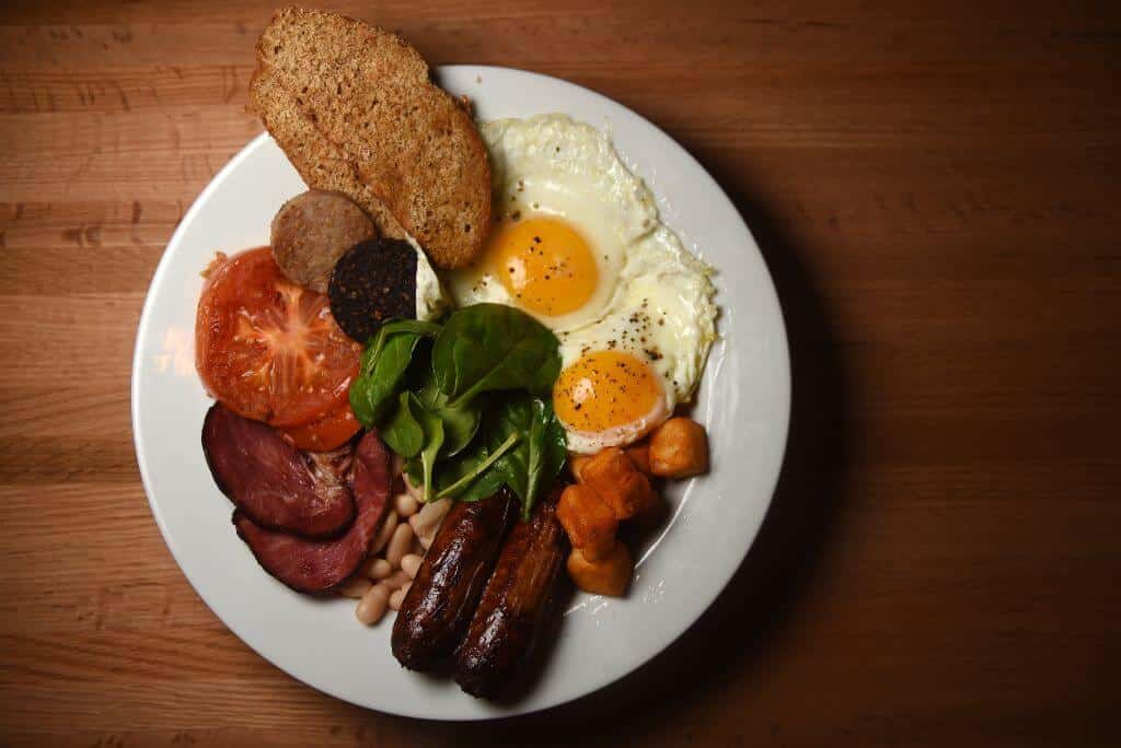 Full Irish Breakfast, plate with food