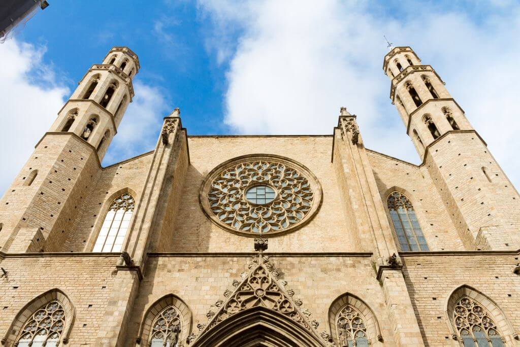 Santa Maria del Mar, St Mary of the Sea Barcelona, church in Barcelona, Spain