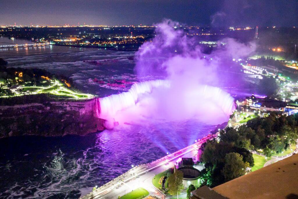 Niagara Falls at night, colorful lights, Is Niagara Falls Worth Visiting, is it worth visiting Niagara Falls 