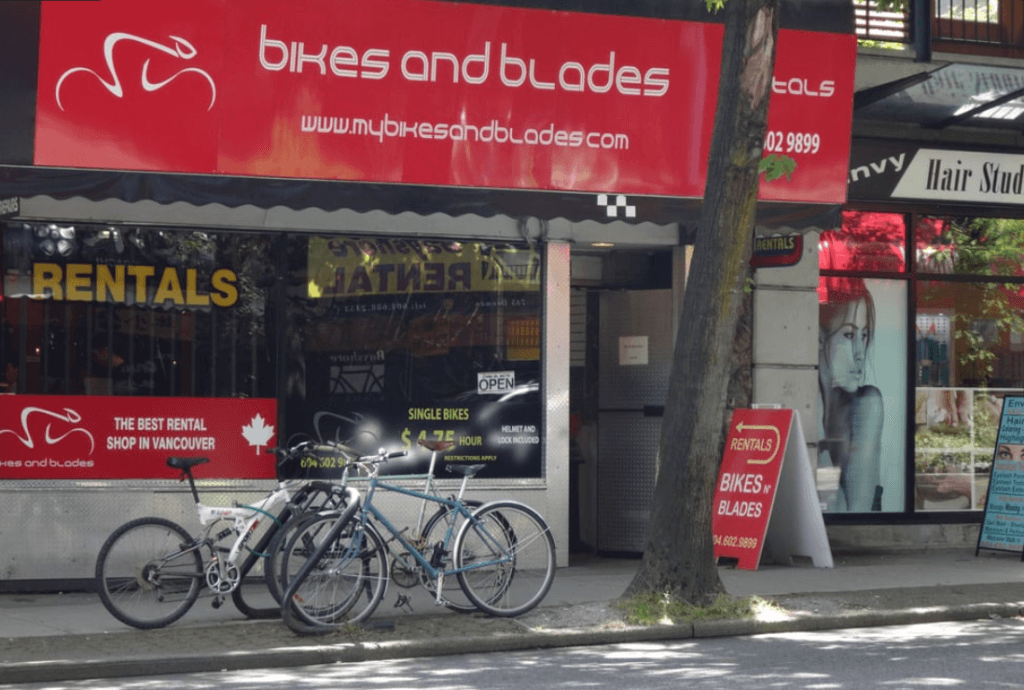 Bikes and Blades Rentals, biking in Stanley Park, Vancouver bike rental