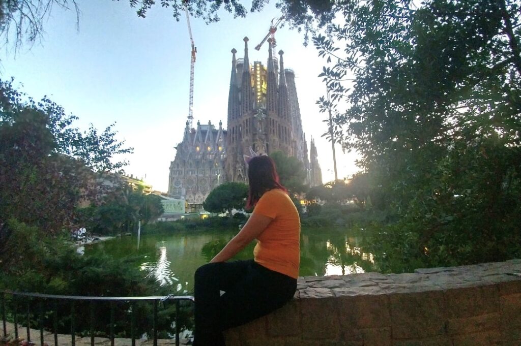 Me in front of Sagrada Familia, Barcelona 