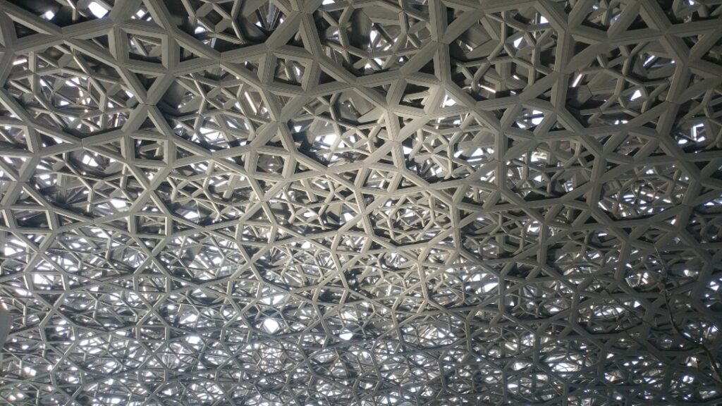 The roof of the Louvre Abu Dhabi