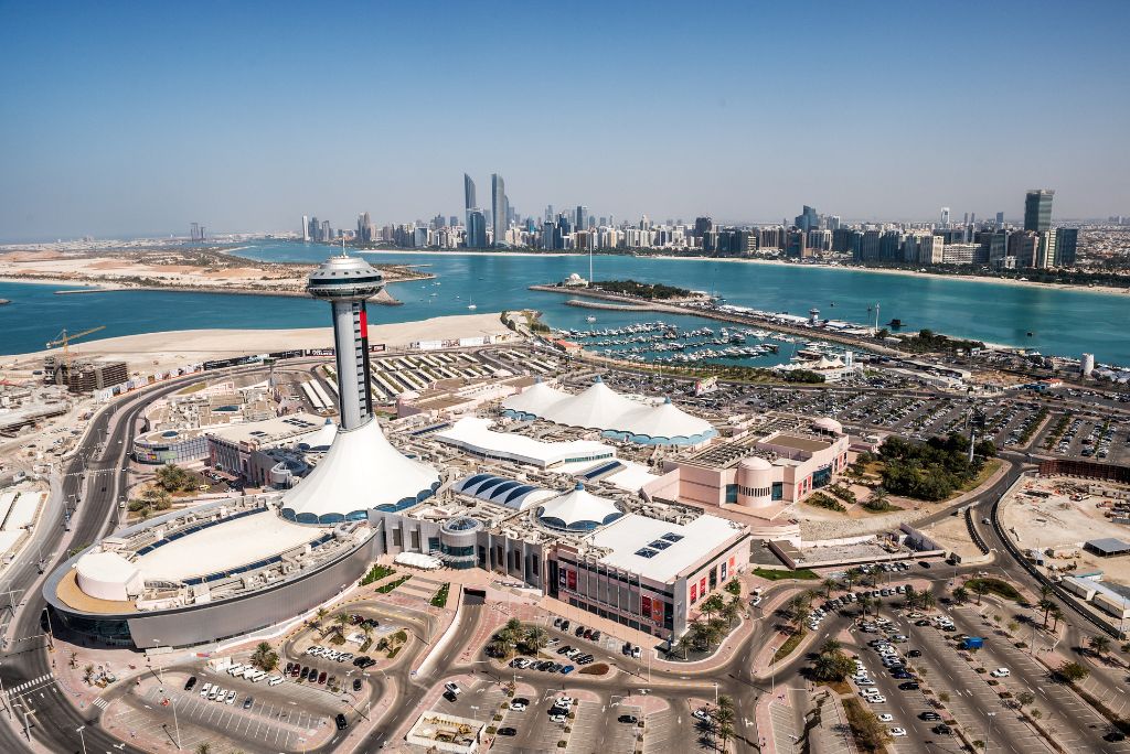 Aerial view of the Marina Mall, Abu Dhabi