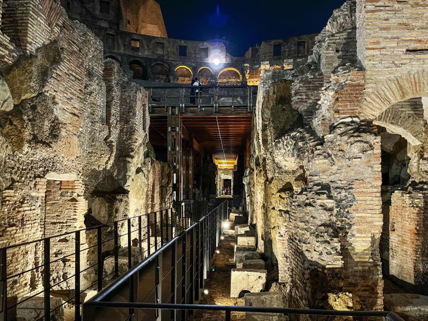 The underground portion of the Colosseum, ruins, Rome, Italy 