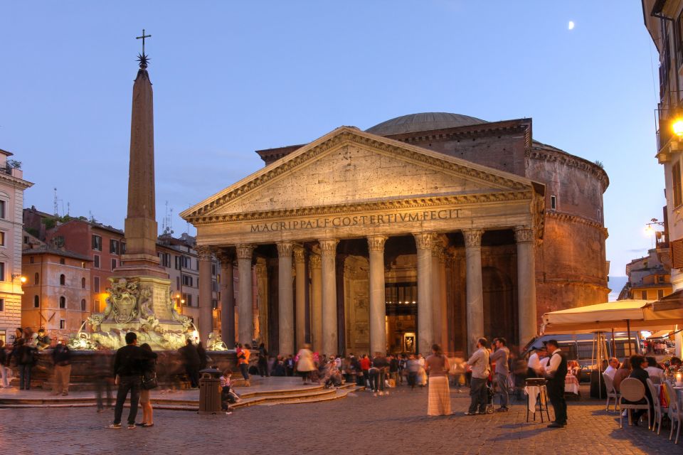 The Pantheon at night, Rome landmarks, night tour