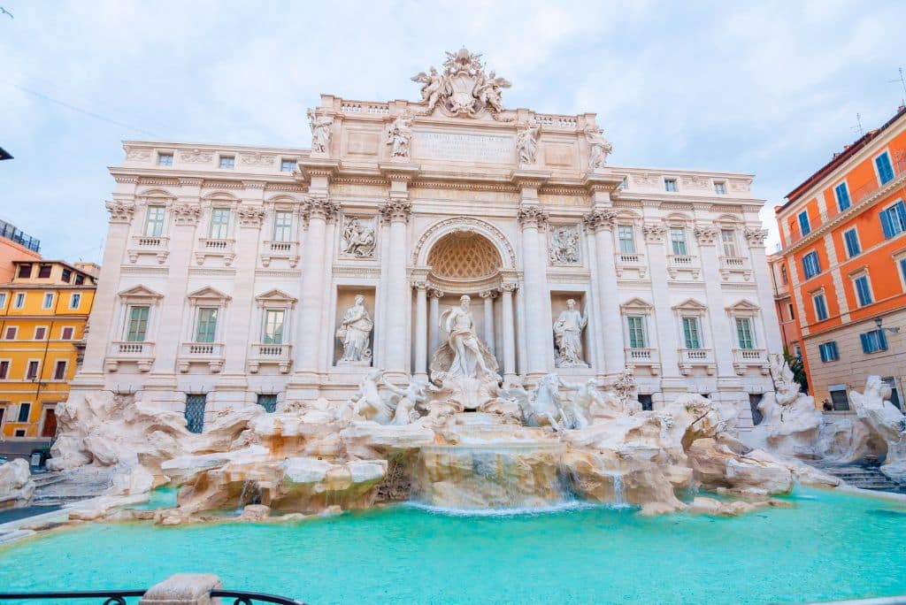 View of the Trevi Fountain, things to do in Rome, attraction in Rome