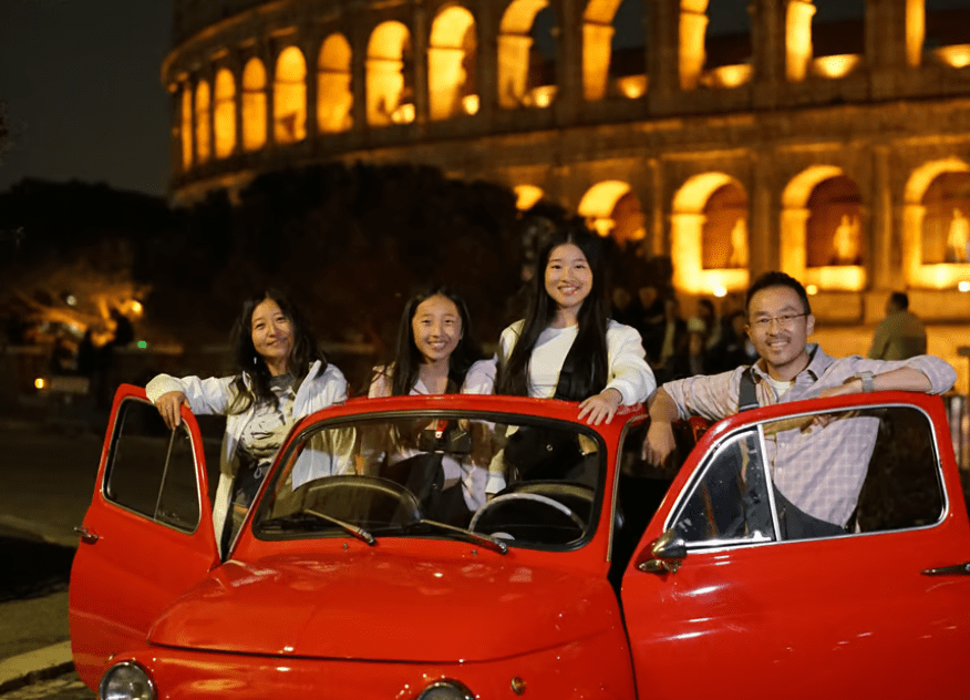 Night Tour in a Vintage Fiat 500, night tour in Italy