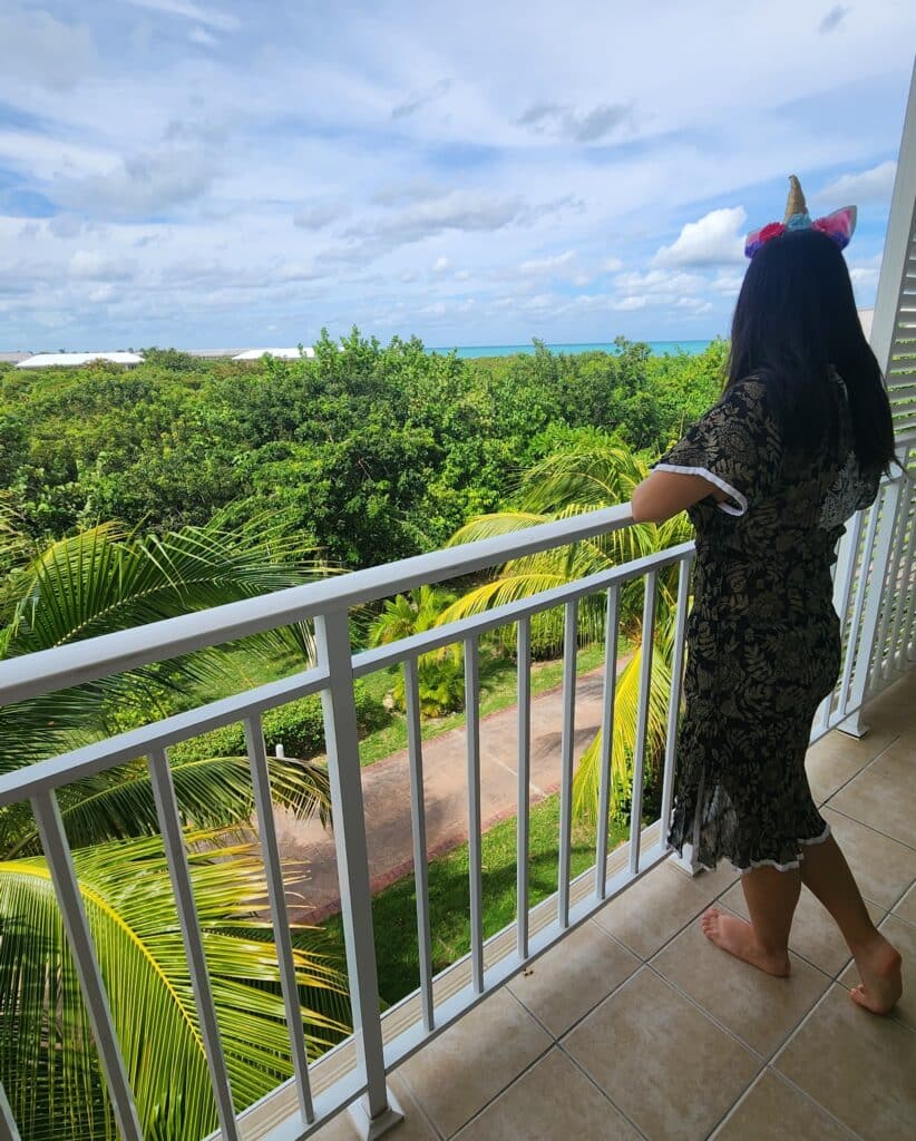 Me in Cayo Santa Maria, Cuba, ocean view, balcony 