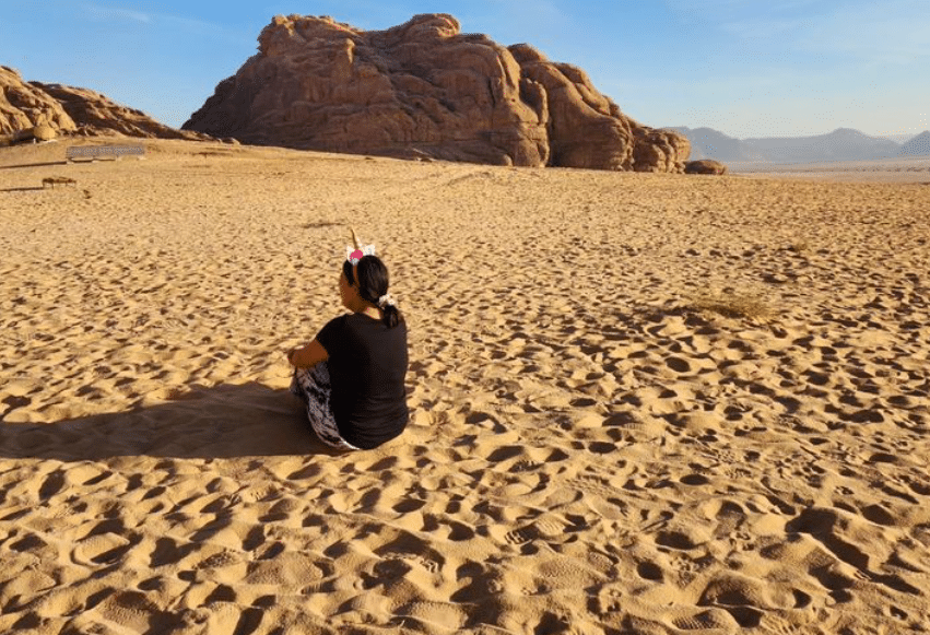 Me in Wadi Rum desert, Jordan