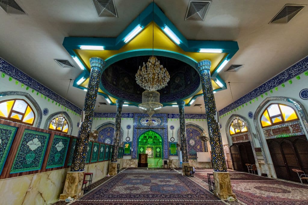 Imam Hussein Mosque inside, religious building, Iranian mosque