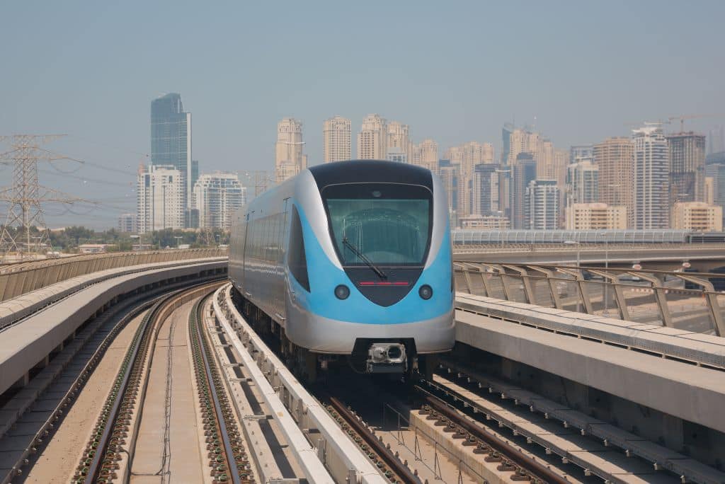 train, metro, subway, UAE, transportation system