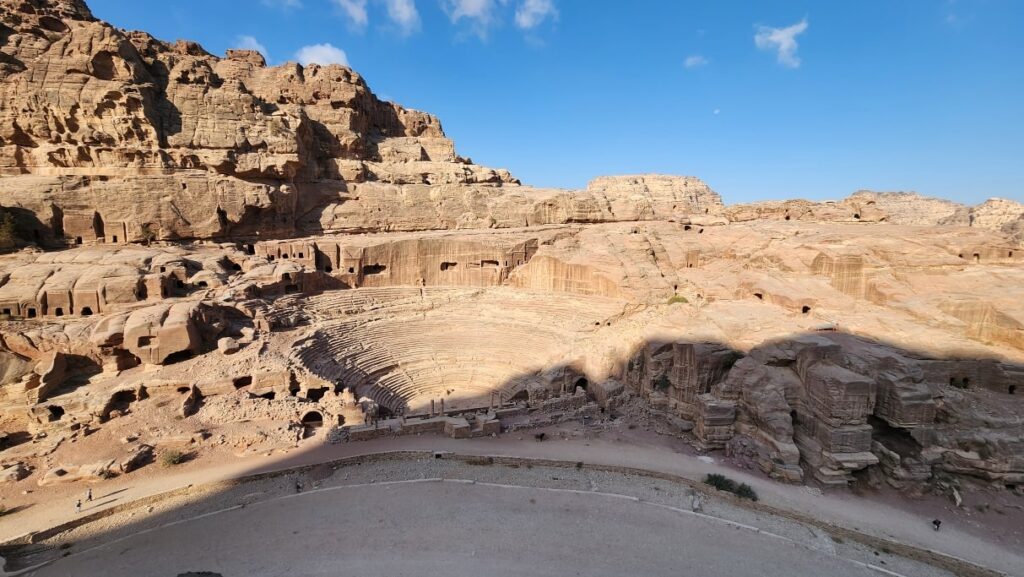 The Roman Theater in Petra, rock formation, world wonder, Is Jordan Worth Visiting
