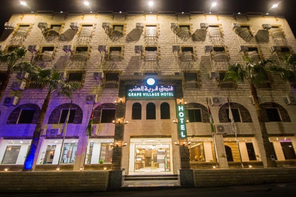 Grape Village Hotel, hotel facade, where to stay in Amman 