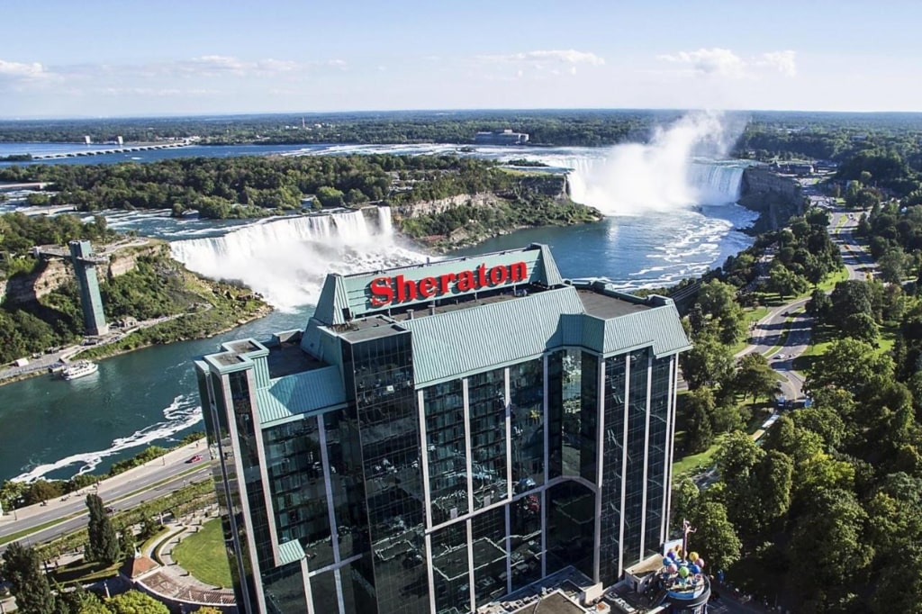 Sheraton Fallsview Hotel, view of Niagara Falls, Niagara River