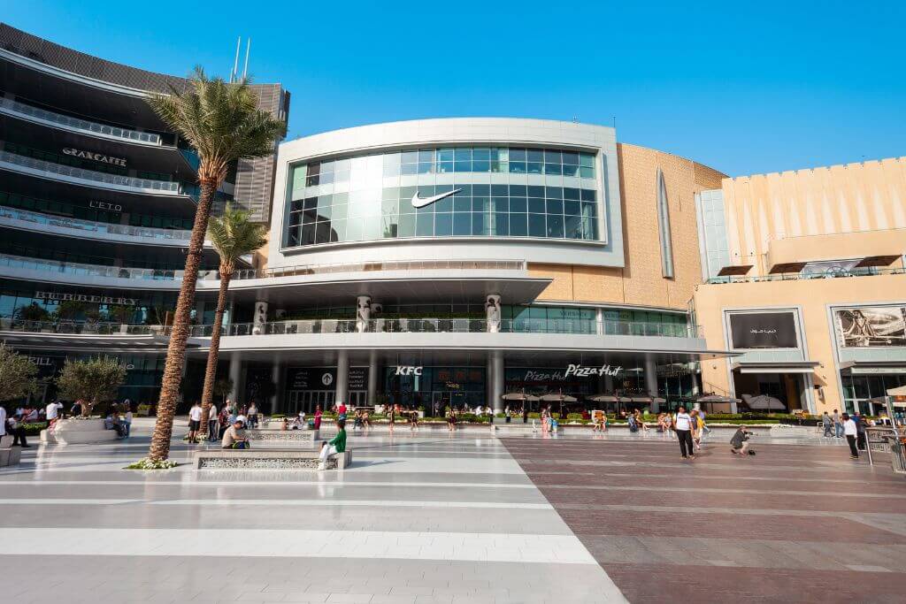 Dubai Mall from outside, shopping, stores, things to do around Burj Khalifa