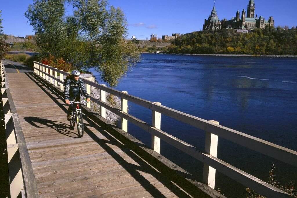 Biking in Ottawa, Canada