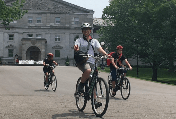 people biking, bikers