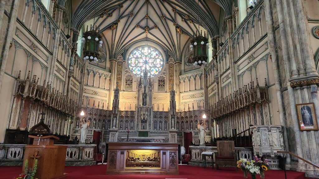 The altar of St. Dunstan's Basilica, church, Is Charlottetown worth visiting