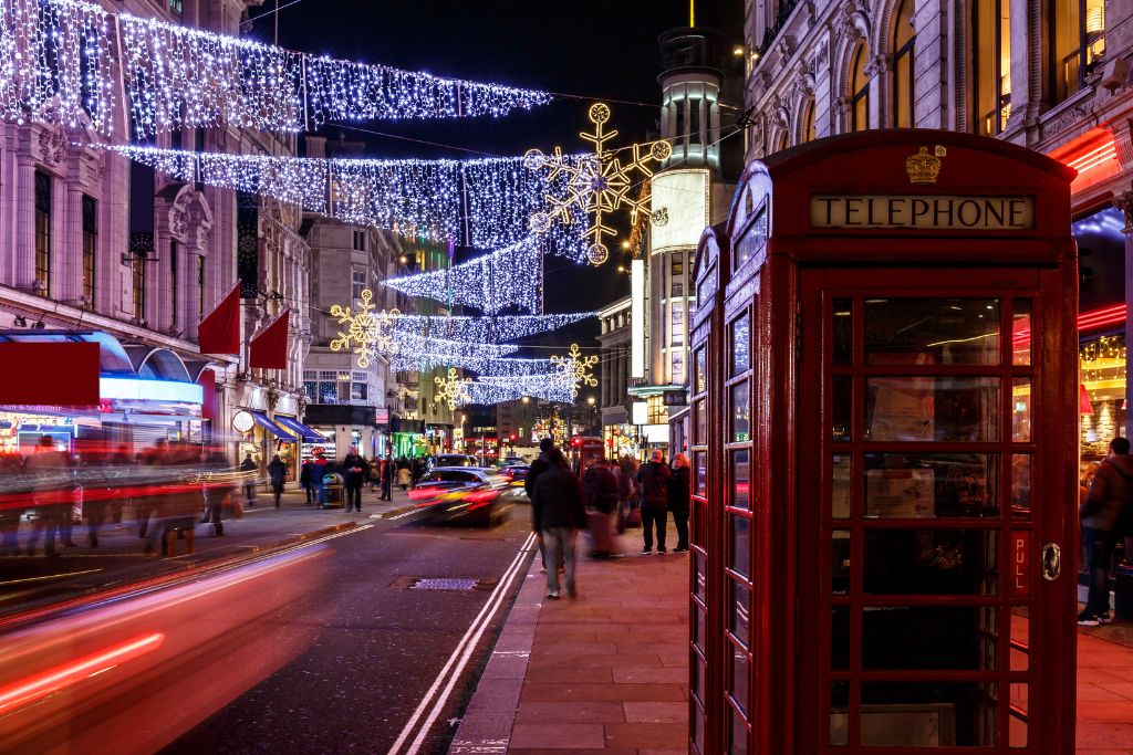 London during Christmas, UK