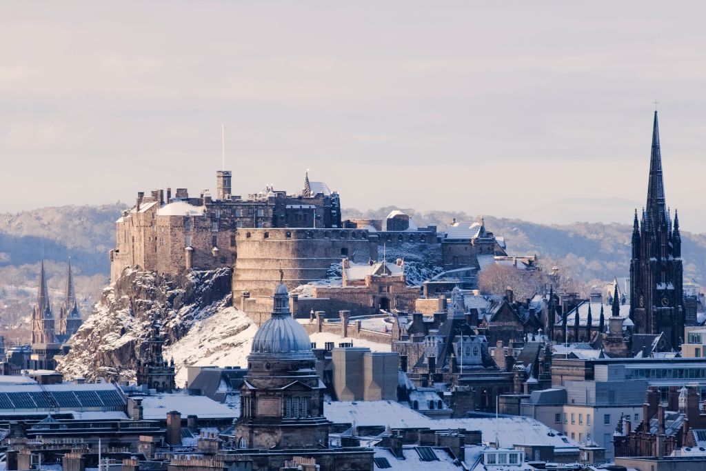 Edinburgh Castle in winter, Scotland, Places To Visit In Europe In December