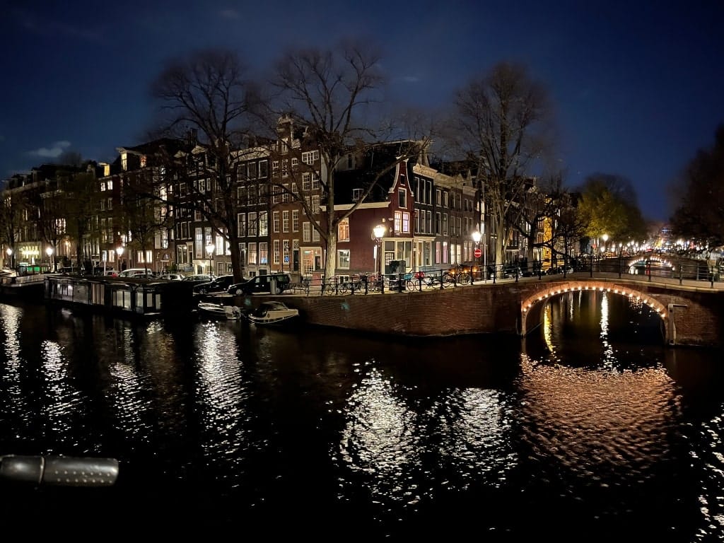 Amsterdam in December, Holland, Netherlands, canal