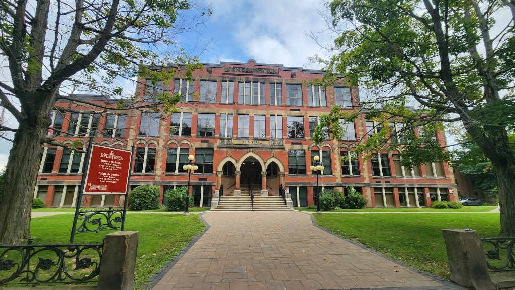 Fredericton Courthouse, large brick building, Is Fredericton A Walkable City