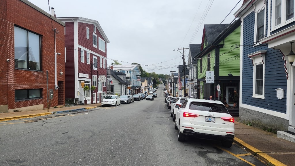 One of the streets of Lunenburg, Nova Scotia