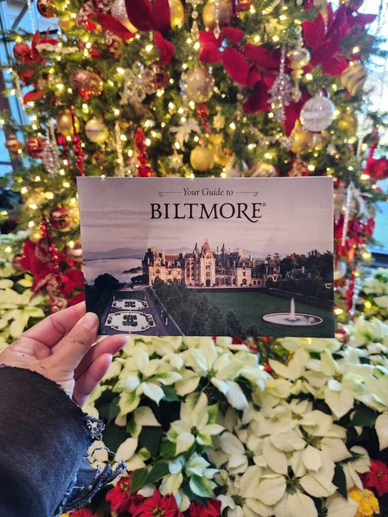 Biltmore Estate at Christmas, post card, Christmas decorations 