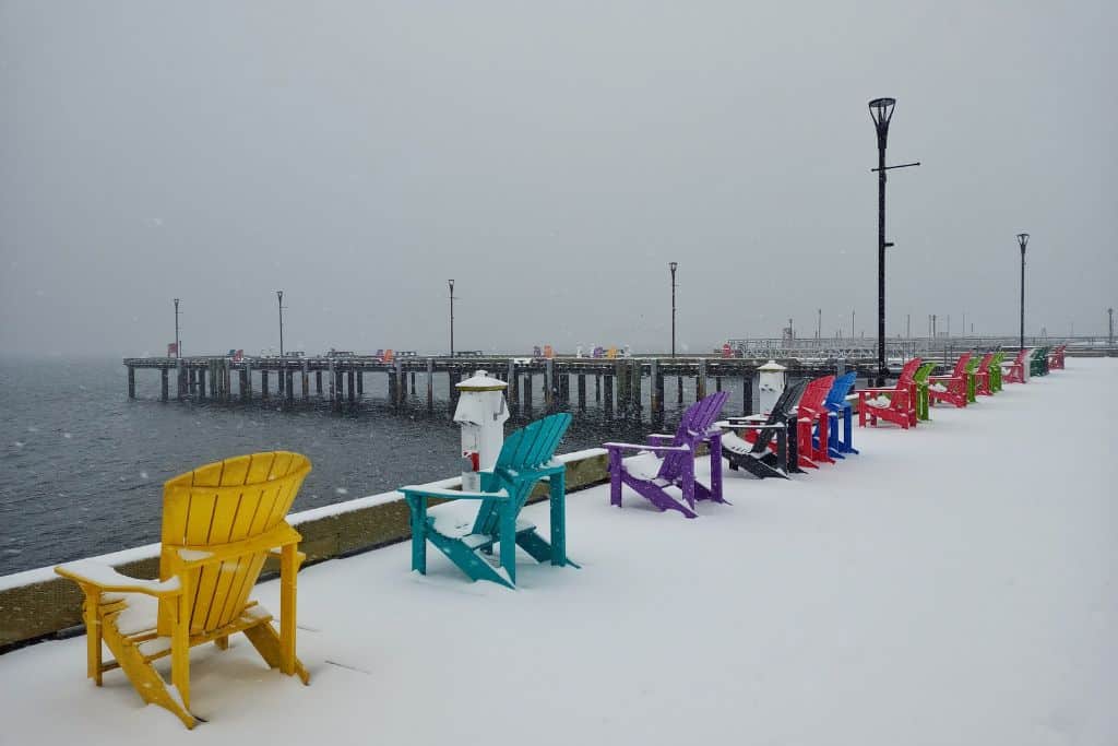 Halifax Waterfront, snowy ground