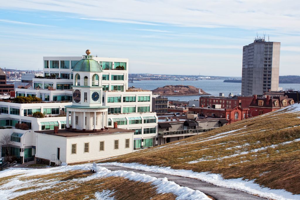 Citadel Hill in the winter, Halifax, city, Maritimes 