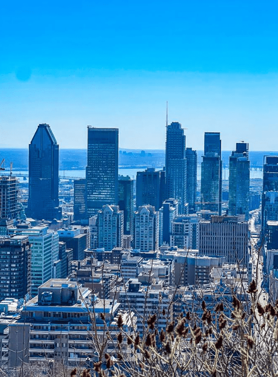 View of Montreal, Quebec, Canadian city, large city