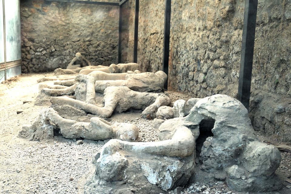 Petrified mummies, stone bodies, Italy