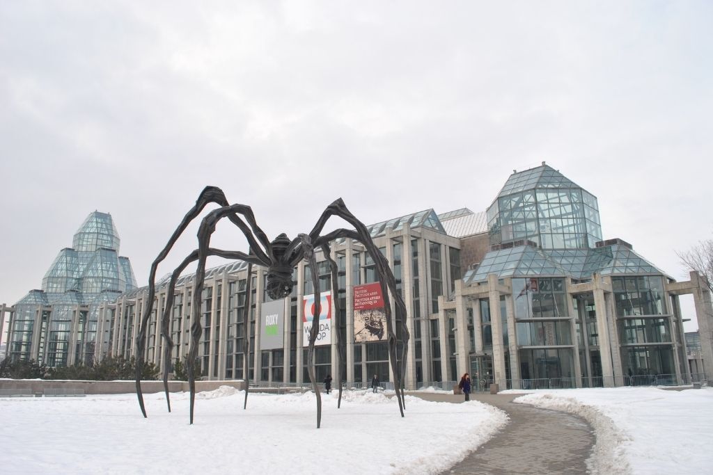 National Gallery of Canada with the famous spider statue called Maman