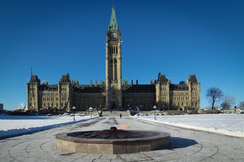 The Central Block of the Canadian Parliament 