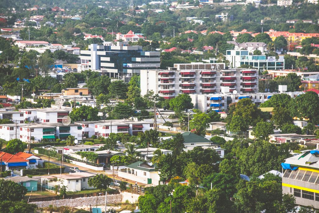 Buildings in Kingston, Jamaica, houses