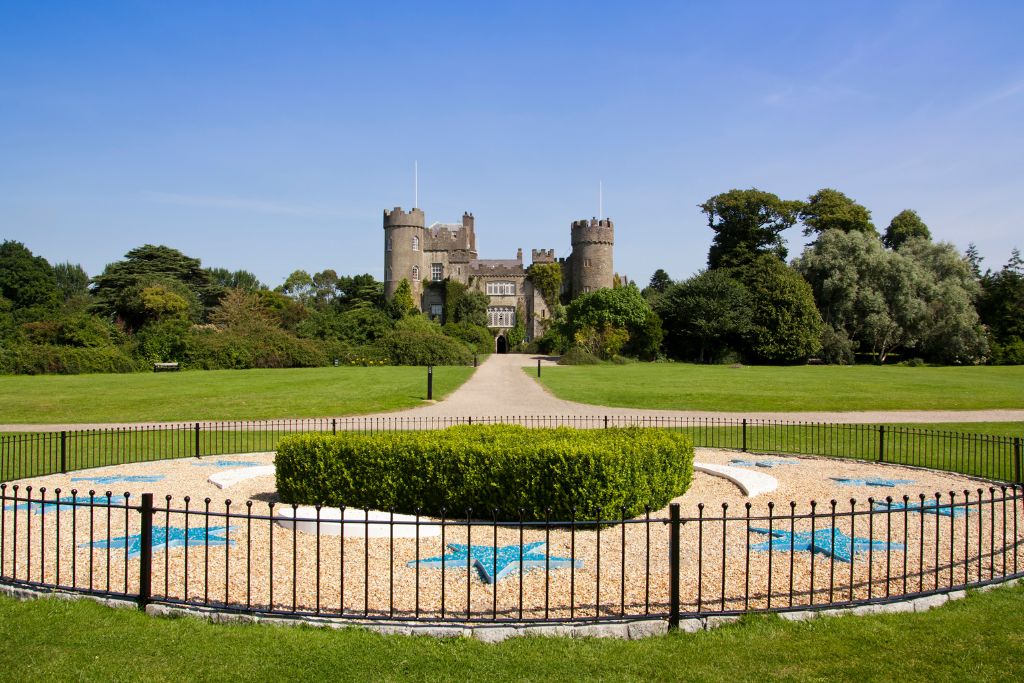 The grounds around Malahide Castle