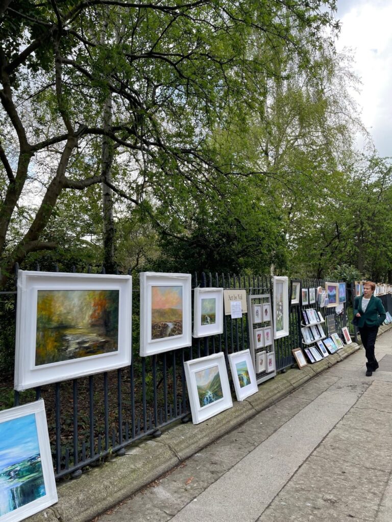 Open-Air Art Gallery, paintings, art