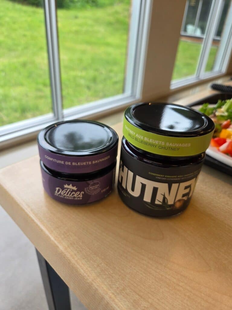 Two jars on a table, one is a blueberry jam and one is a blueberry chutney, Is The Saguenay-Lac-Saint-Jean Region Of Quebec Worth Visiting?