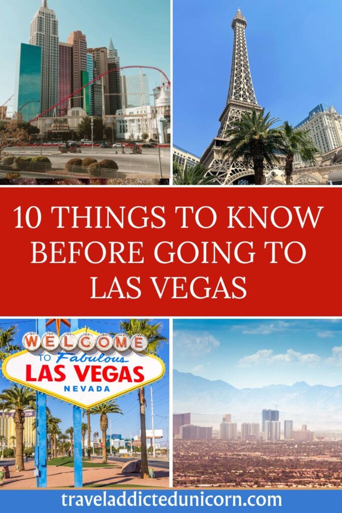 10 Things To Know Before Going To Las Vegas Pin