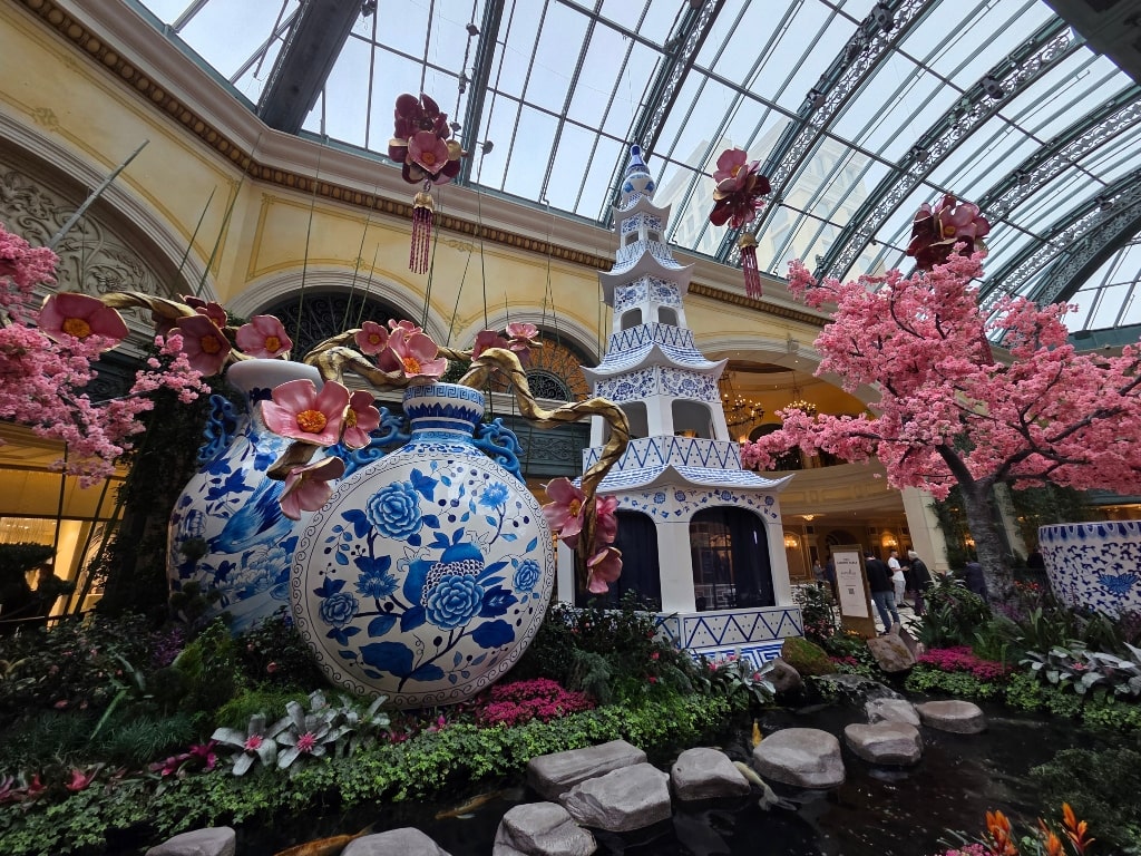 Bellagio Conservatory decorated for the Chinese New Year
