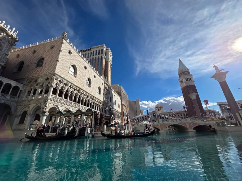 The Venetian Hotel, gondolas, Las Vegas