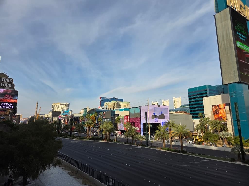 The Vegas Strip, road, hotels