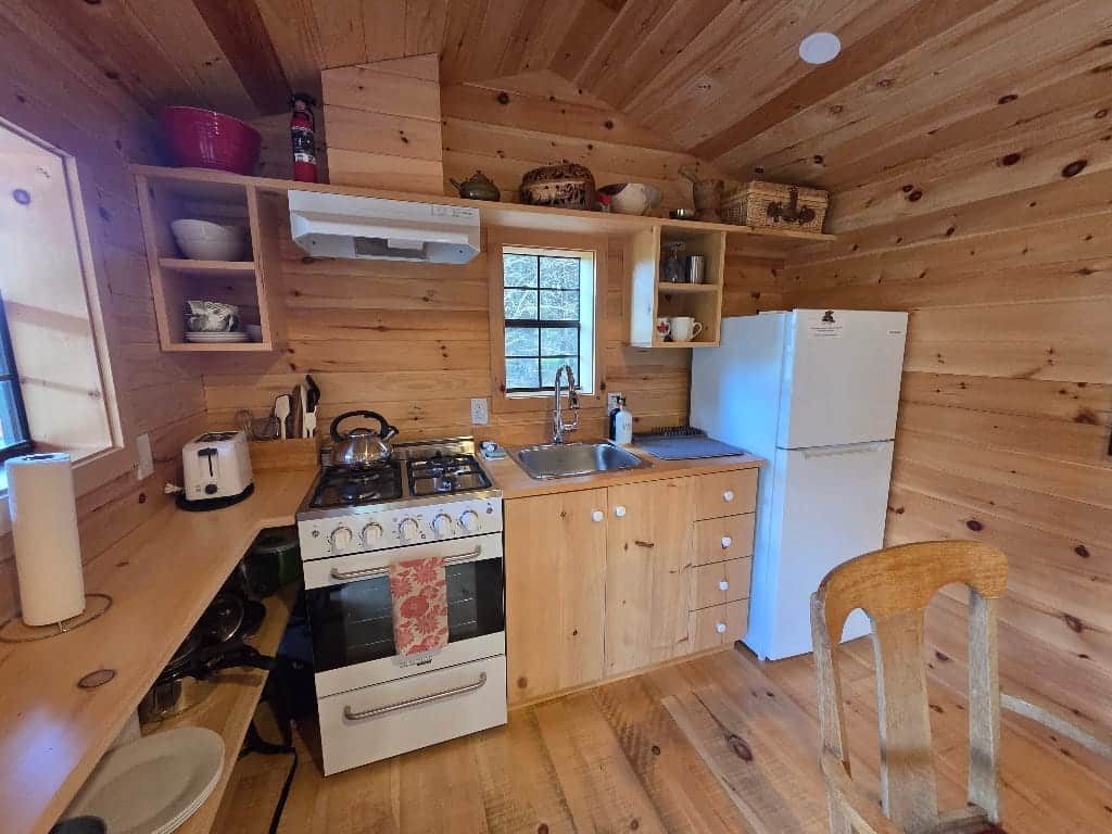 The kitchen in the Havens’ Hub