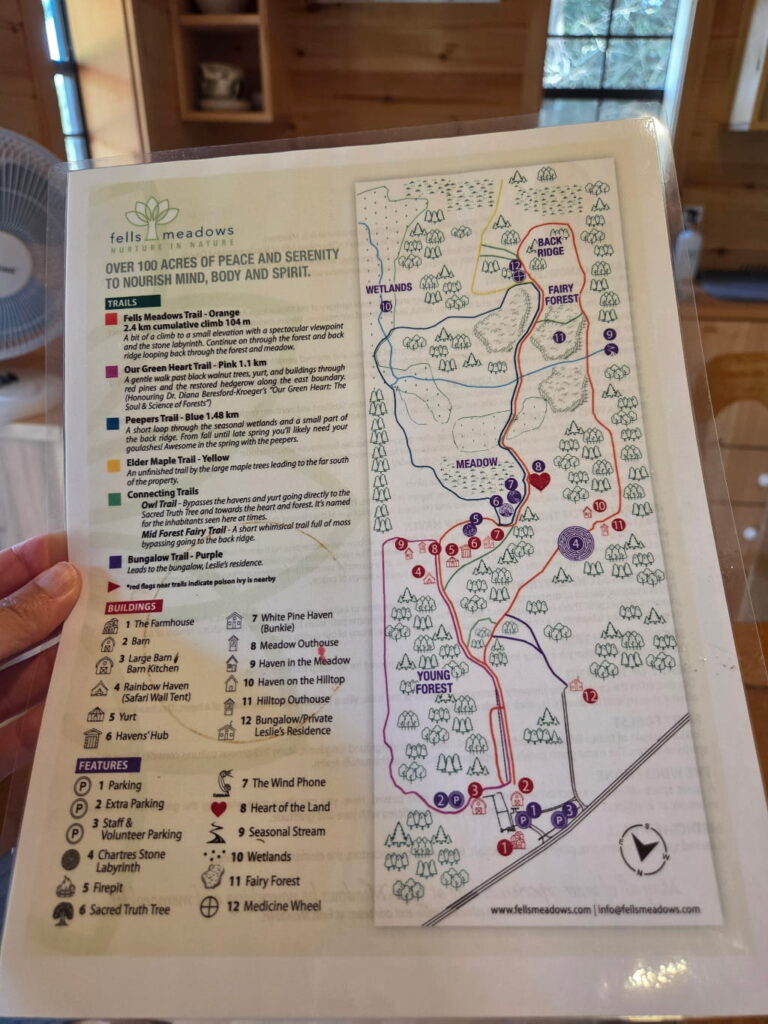Map of the Fells Meadows property