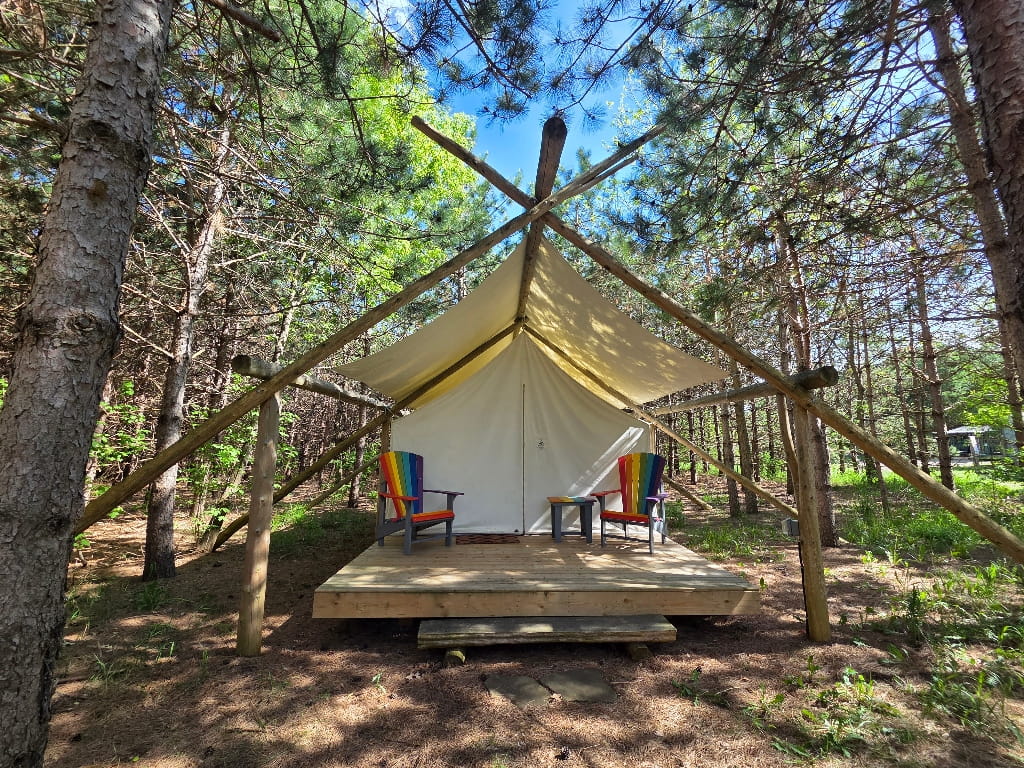 Rainbow Haven (Safari Tent) glamping tent, Fells Meadows Review