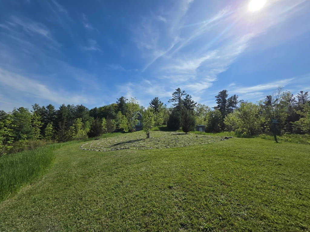 Chartres Stone Labyrinth, meditation tool, Fells Meadows Review