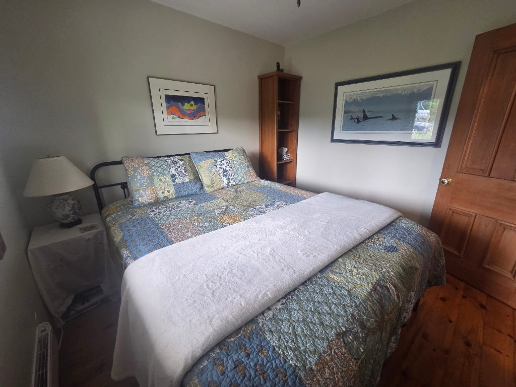 One of the bedrooms in the Farmhouse, bed, Fells Meadows Review