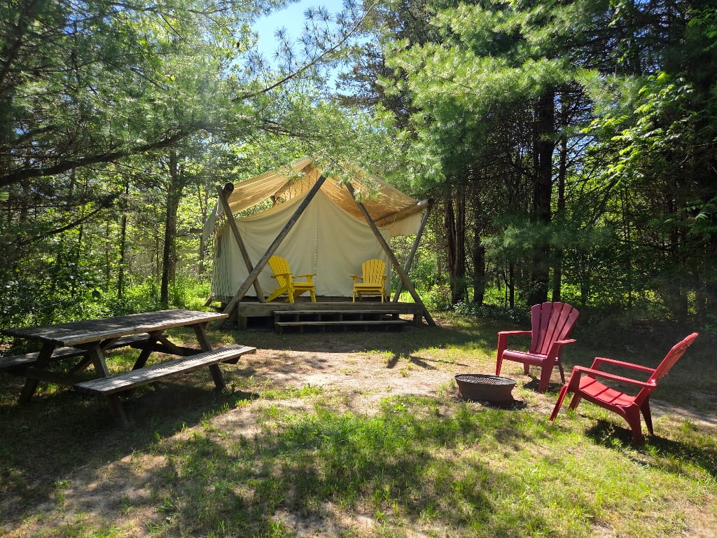 The Yarrow tent, glamping